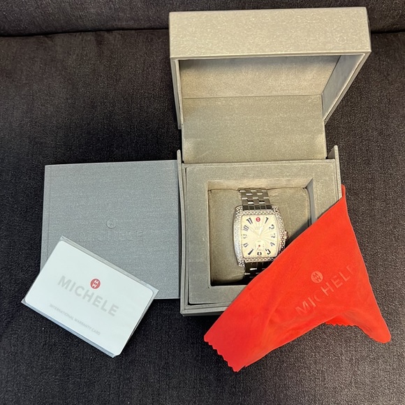 Michele Urban (Large) 1ct Diamond Watch. main image 6